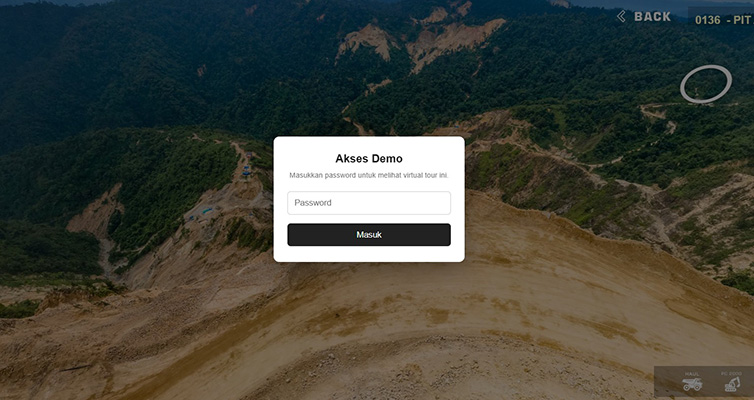 Private virtual tour access